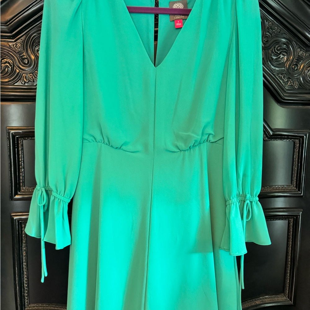 Vince Camuto 2 Green Long Sleeve Dress